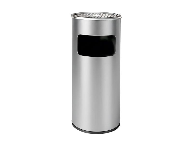 relaxdays | Standaschenbecher mit Inneneimer | Silber