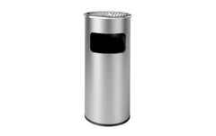 relaxdays | Standaschenbecher mit Inneneimer | Silber