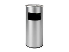 relaxdays | Standaschenbecher mit Inneneimer | Silber