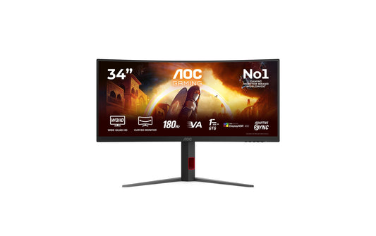 AOC | Monitor 34 CU34G4CA | 180 Hz, VA, HDMI, DP , HV, 90W PD
