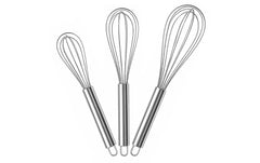 relaxdays | Schneebesen Set | 3er Set, Edelstahl