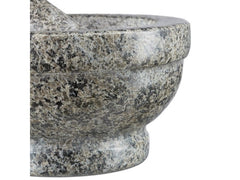 relaxdays | Mörser Granit | mit Stössel 17 cm