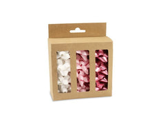 Pattberg | Geschenkbandschleifen | 12 Schleifen, Ø 50 mm, Pink