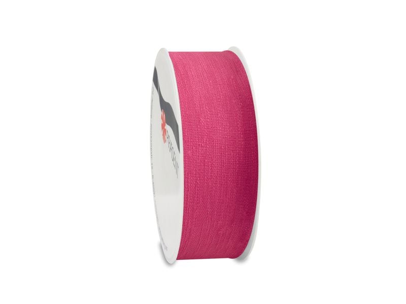 Pattberg | Geschenkband Leinen | 25 mm x 2 m, pink