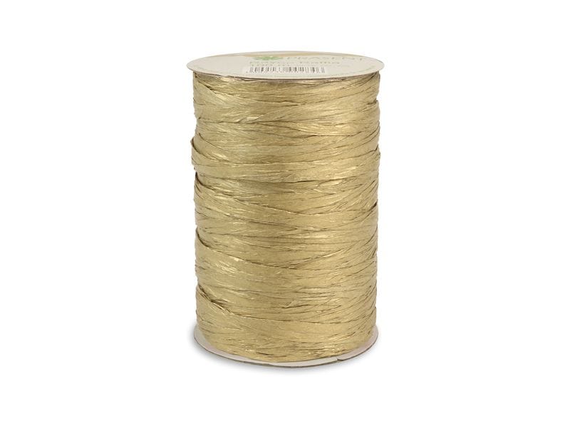 Pattberg | Geschenkband Raffia | Bast, 100m, gold