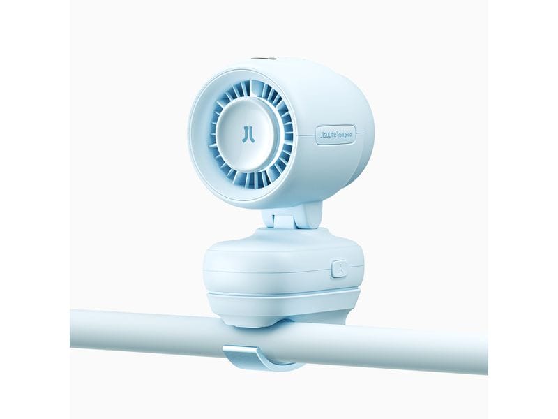 Jisulife | Kinderwagen Ventilator Fan 4 Blau | 5000mAh
