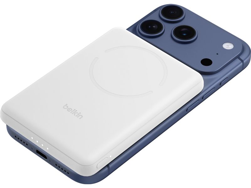 Belkin | BoostCharge Slim 5K | Magnetisch, 5000 mAh, Qi2, 15 W, PD 20 W