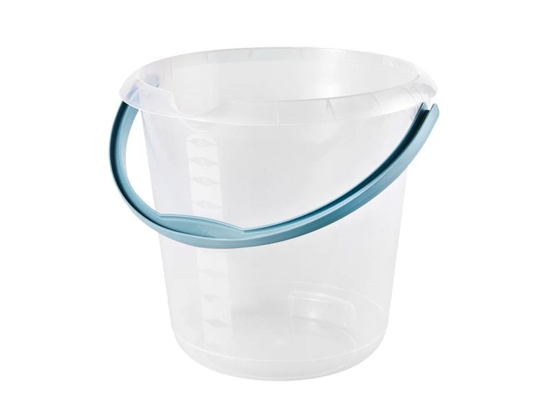 keeeper | Eimer mit Ausguss 10 l | natural transparent, mika