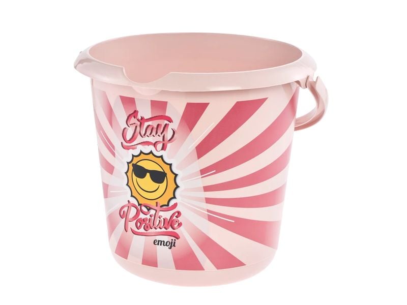 keeeper | Deco-Eimer 10 l | nordic pink, ilvie emoji positive