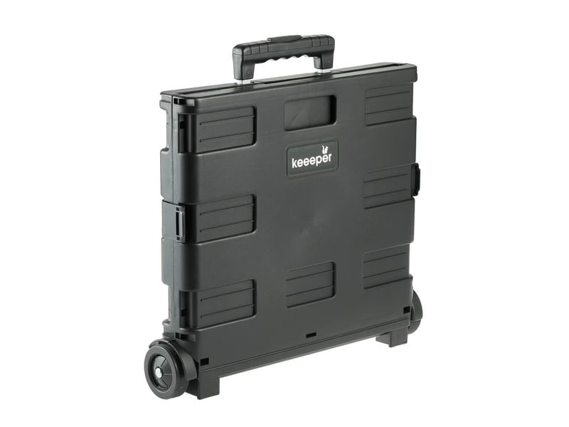 keeeper | Klappbarer Einkaufstrolley 45 l | olli, black