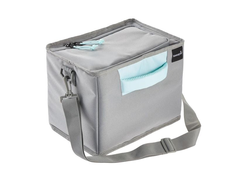 keeeper | Faltbare Isoliertasche L | nea, aquamarine, mit Schultergurt