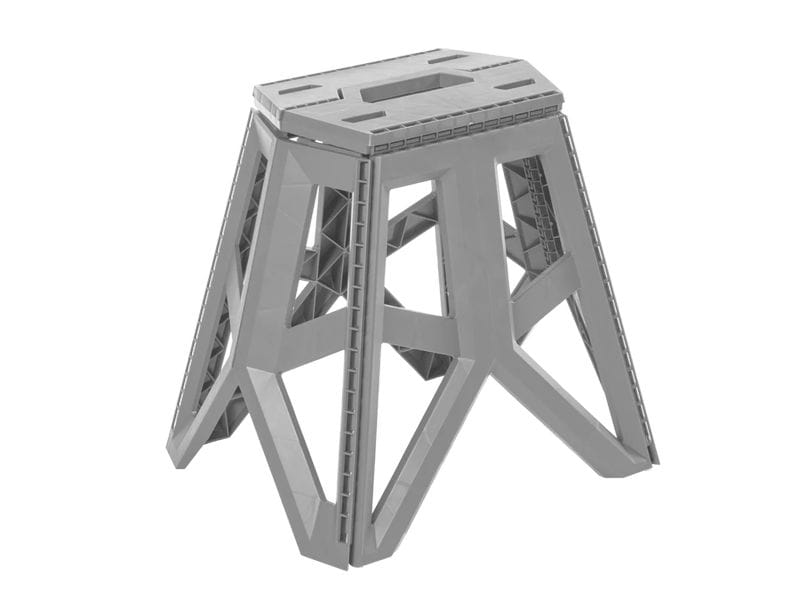 keeeper | Klappbarer Campinghocker | Modell tom, nordic grey