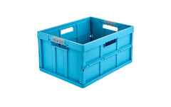 keeeper | Profi-Klappbox mit Softgriffen 45 l | Modell Eco Benno, eco sky blue