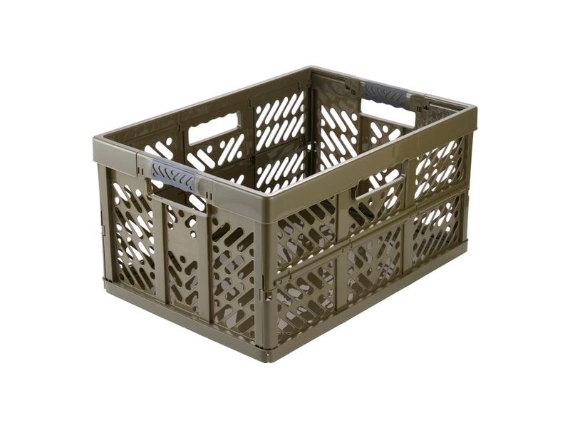 keeeper | Profi-Klappbox mit Softgriffen 45 l | Modell Ben, 54 x 37 x 28 cm, olive