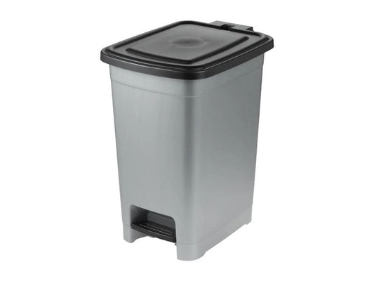 keeeper | Treteimer 25 l | light silver, olaf