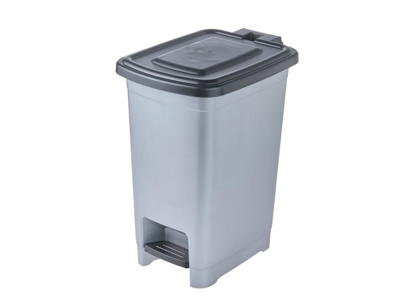 keeeper | Treteimer 10 l | light silver, olaf