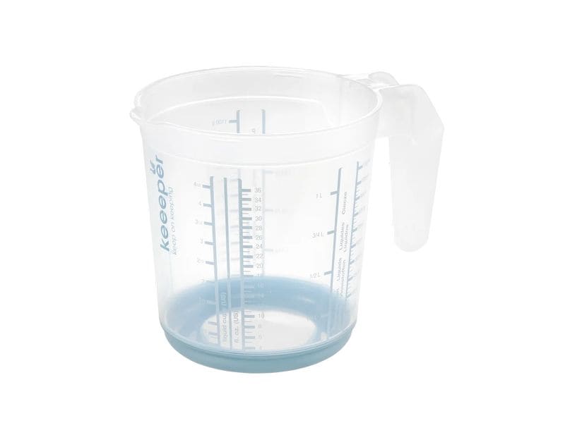 keeeper | Messkanne mit Anti-Rutsch 1 l | Modell massimo, nordic blue