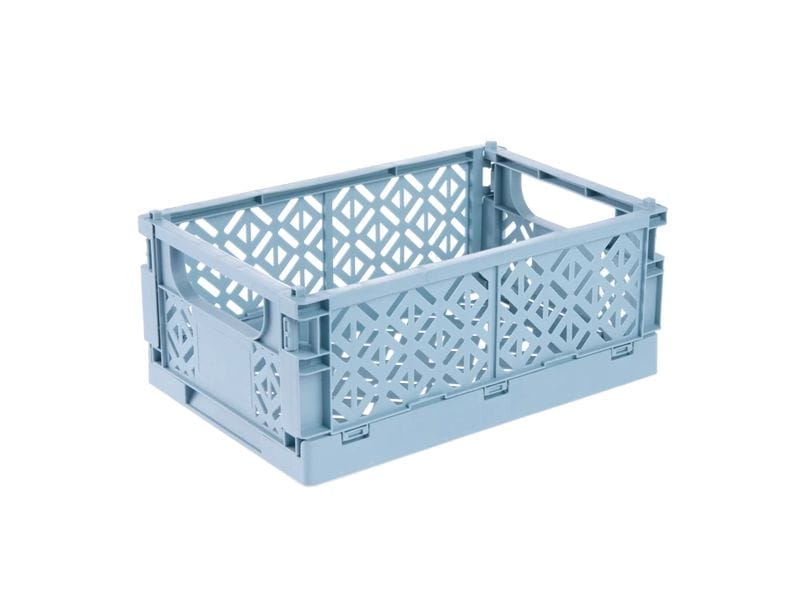 keeeper | fritzi Faltbare Deko-Box M | 16,5 x 25 x 10 cm, 3,4 l, nordic blue