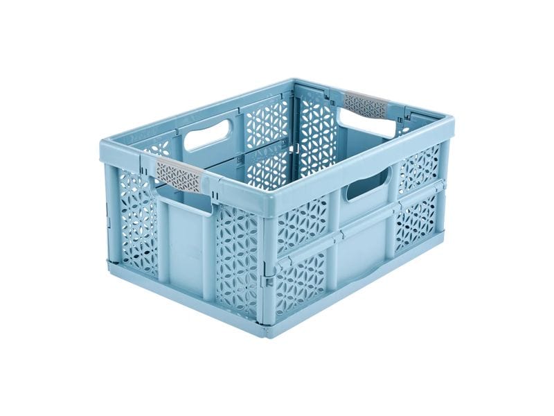keeeper | Profi-Klappbox mit Softgriffen 32 l | Modell Lea, nordic blue