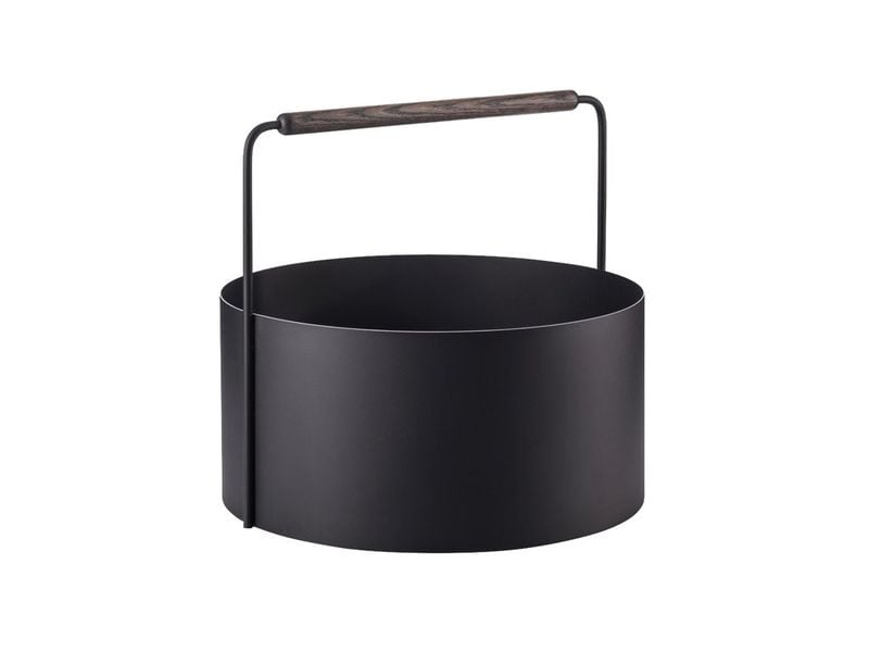 Blomus | Feuerholz Korb Ashi | H 42 cm, Ø 45 cm, Brown