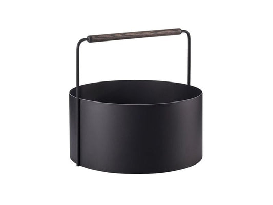 Blomus | Feuerholz Korb Ashi | H 42 cm, Ø 45 cm, Brown