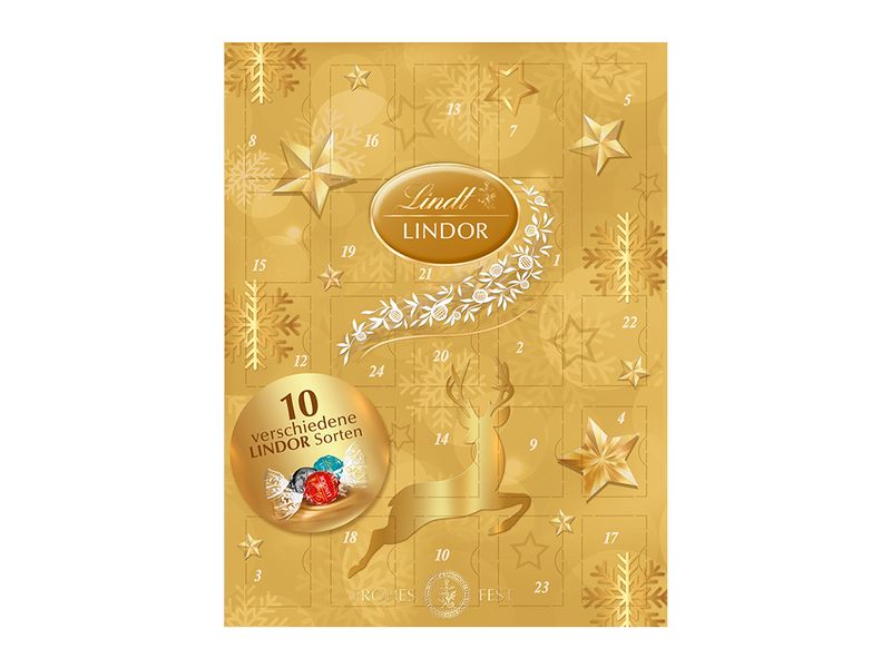 Lindt | LINDOR Adventskalender ass. | 290 g