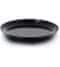 balthasar | Kerzenteller rund, Schwarz | Metall, 20x3 cm (DxH)