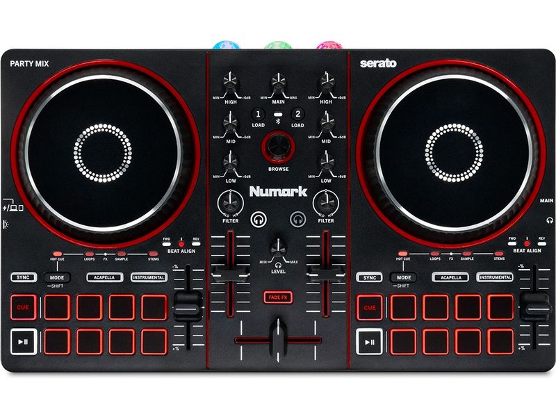 Numark | Party Mix 3 | DJ Kontroller m. Lichteffekten