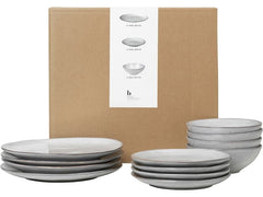 Broste Copenhagen | BC Nordic Sand Geschirsets mittag für vier | Sand, Steingut mit reaktiver Glasur