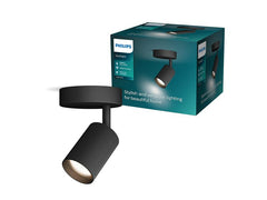 Philips | Wyatt Aufbauspot 1er | ohne Leuchtmittel GU10, schwarz