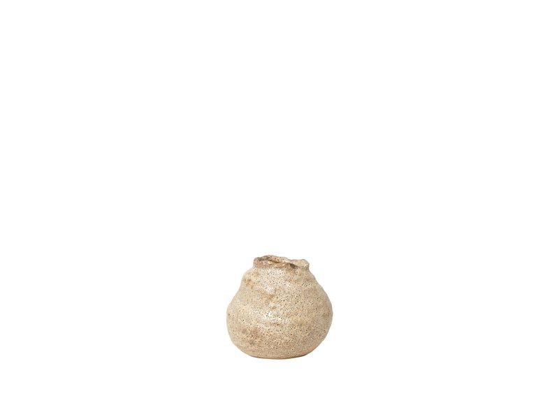 Broste Copenhagen | BC Alma Vase | Sand, Reaktiv glasierte Keramik