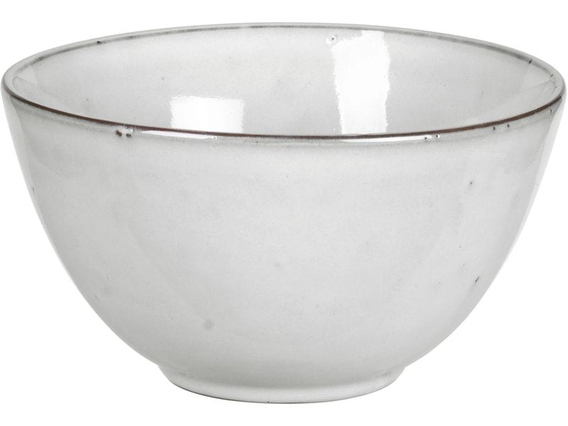 Broste Copenhagen | BC Nordic Sand Schüssel | 4 Stk. Sand, Steingut mit reaktiver Glasur