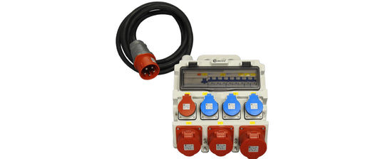 Spälti AG | Spälti Stromverteiler 1xCEE32/5 | 2xCEE16/5,1xT253xT23, Anschlusskab 5m