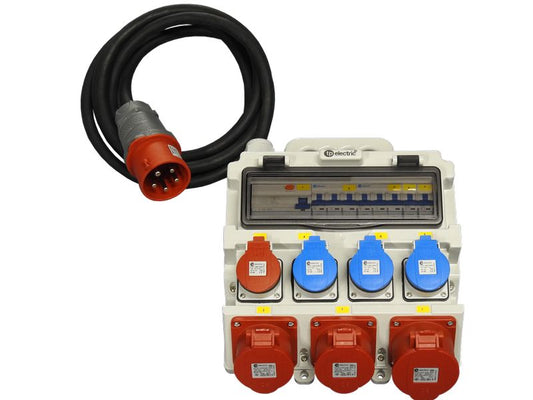 Spälti AG | Spälti Stromverteiler 1xCEE32/5 | 2xCEE16/5,1xT253xT23, Anschlusskab 5m