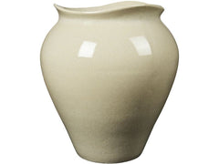 Broste Copenhagen | BC Florentina Bodenvase XL | Beige, Glänzend glasiertes Steingut