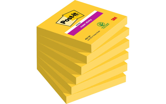 Post-it | Haftnotizen ultra gelb | 76 x 76 mm, 6 Blöcke à 100 Blatt