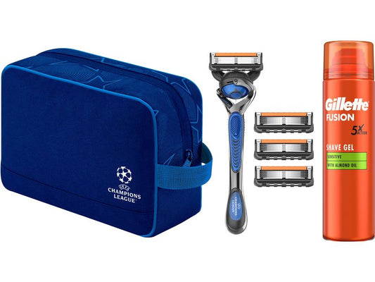 Gillette | ProGlide Set Klingen 4er&HS UEFA | 5er + Handstück + Wandhalterung