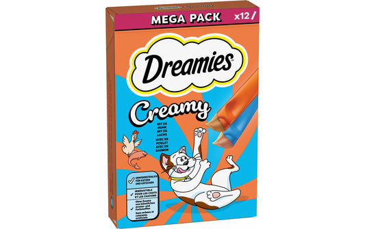 Dreamies | Creamy Multipack Huhn Lachs 12x10g