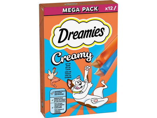 Dreamies | Creamy Multipack Huhn Lachs 12x10g