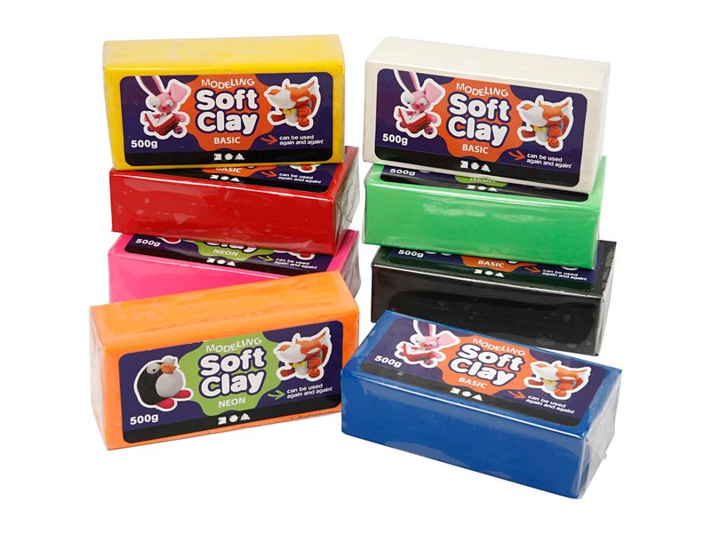 Creativ Company | Knetmasse | Sortierte Farben 8x500 g