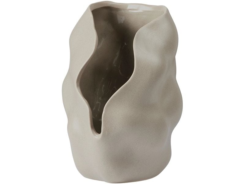 Broste Copenhagen | BC Hekla Lanterne | Dove Grey, Steingut mit matter glasur