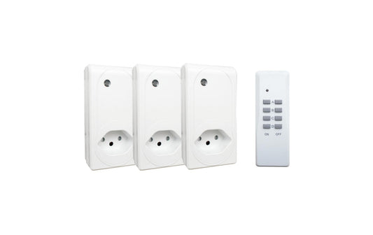 Schönenberger | Funkschalter Set Indoor | 3er Set, 25m Reichw, Freq 433.92 MHz, ws