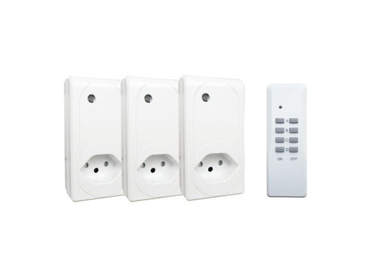 Schönenberger | Funkschalter Set Indoor | 3er Set, 25m Reichw, Freq 433.92 MHz, ws