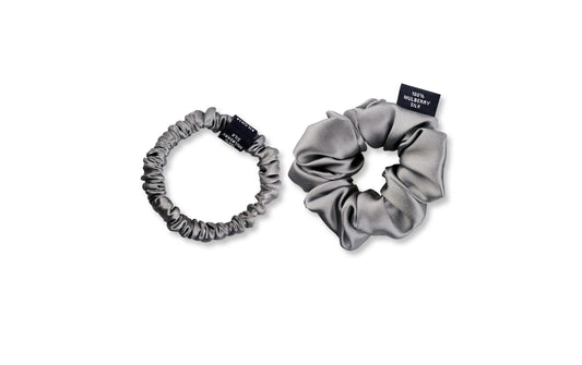 Ailoria | DOUX Scrunch Set M/S | Shadow, Mulberry Silk, Gift Box