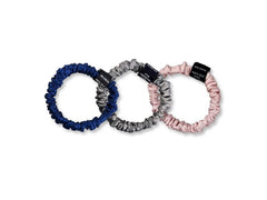 Ailoria | DOUX Scrunch Set S | 1x Midnight Blue, 1x Shadow, 1x Shy Blush