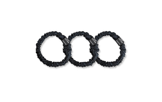 Ailoria | DOUX Scrunch Set S | 3x Midnight Black, Gift Box