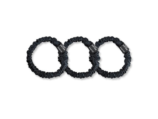 Ailoria | DOUX Scrunch Set S | 3x Midnight Black, Gift Box