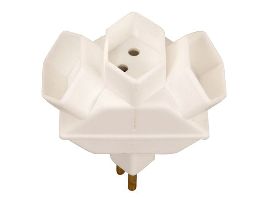 Schönenberger | Abzweigstecker 3xT13 | inkl. Kinderschutz, weiss