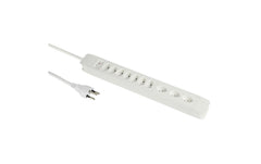 Schönenberger | Steckdosenleiste PRINCIPIO | 10xT13, 2m Kabel, weiss