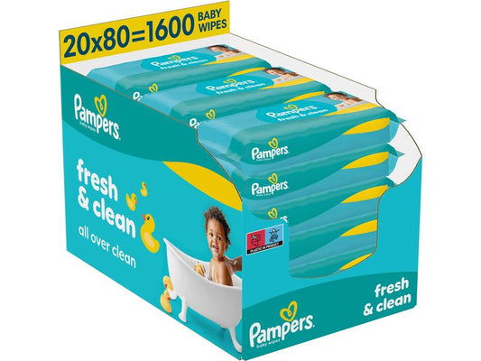Pampers | Feuchte Tücher Fresh Clean 20x | 1600 Stück
